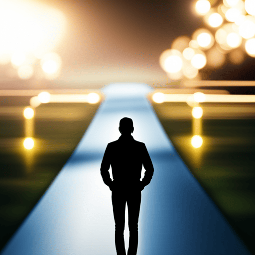 An image focused on a person standing at a crossroad, with a glowing number 