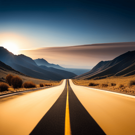 An image capturing the essence of a winding mountain road, symbolizing the challenges faced by a Life Path Number 9