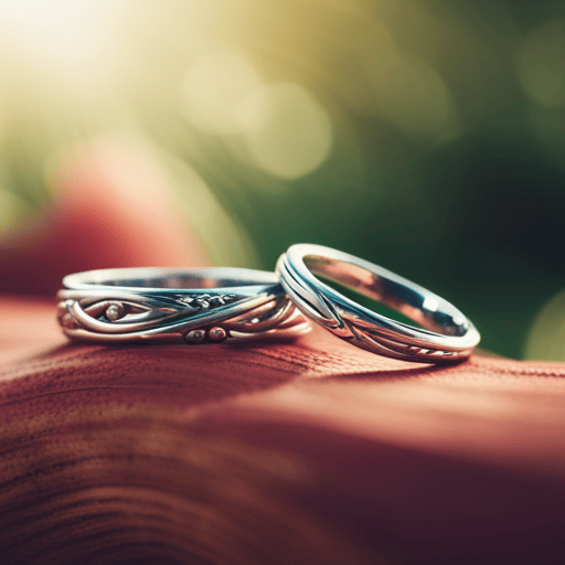 An image showcasing two intertwined silver rings with the number 25 delicately engraved on them