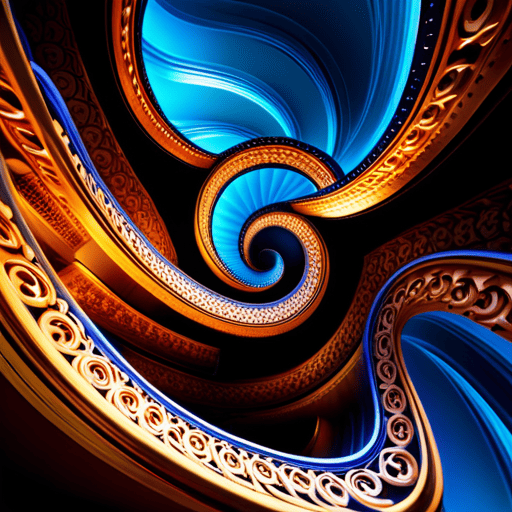 An image showcasing a mesmerizing spiral composed of intricate mathematical equations, symbolizing the concept of 