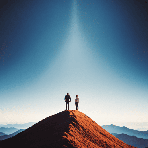 An image showcasing a dynamic duo, a Life Path 5 and 8, united in their shared ambitions