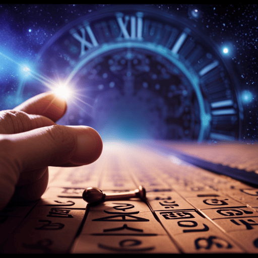 An image showcasing the ancient origins of Kabbalah Numerology, capturing the mystical essence with a visually striking depiction of ancient manuscripts, mystical symbols, and celestial patterns, evoking curiosity and intrigue