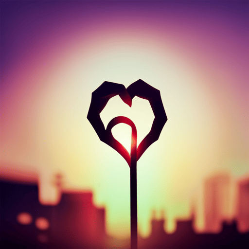 A vibrant image depicting two entwined hands, each adorned with numerological symbols and intertwined with colorful ribbons