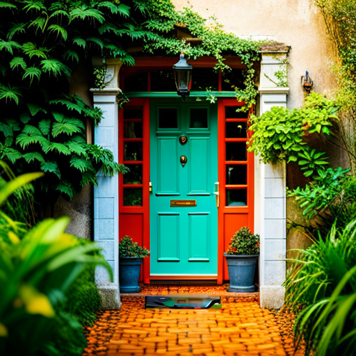 House address number on a front door used for street address numerology compatibility readings