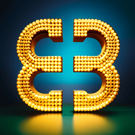 An image featuring two mirrored fives intertwined, radiating vibrant energy