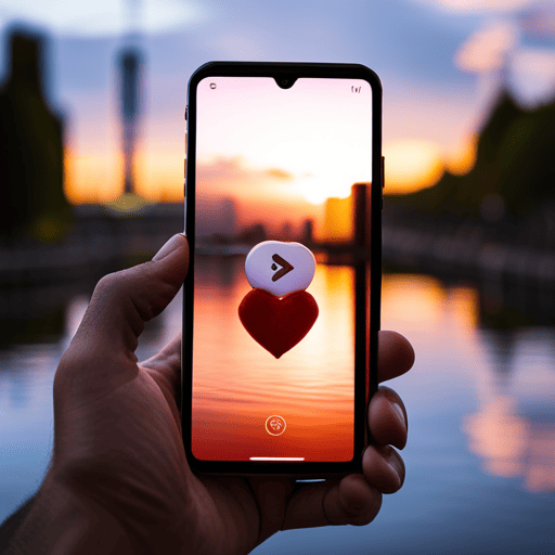 An image showing a person's hand holding a mobile phone with a love meter calculator app open