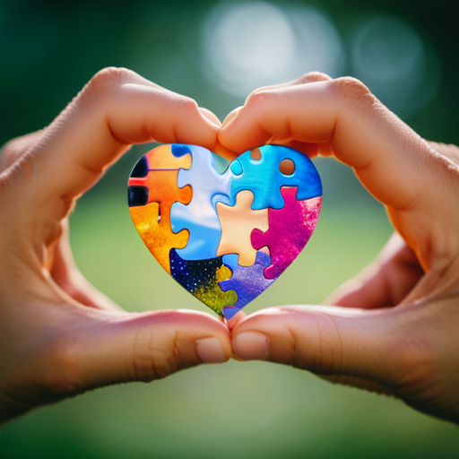 An image of two hands holding a heart-shaped puzzle, each piece representing a partner's unique numerology profile - Astrology and Relationships Advice: Unlock the Secrets of Love