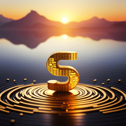 An image showcasing a vibrant mosaic of numbers intertwining with stacks of gold coins, symbolizing the profound connection between numerology and financial abundance