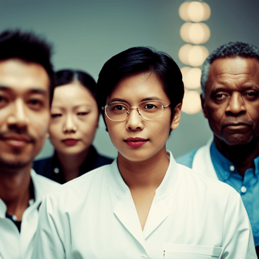 An image that portrays a diverse group of individuals engaging in various professions such as a doctor, artist, engineer, and chef