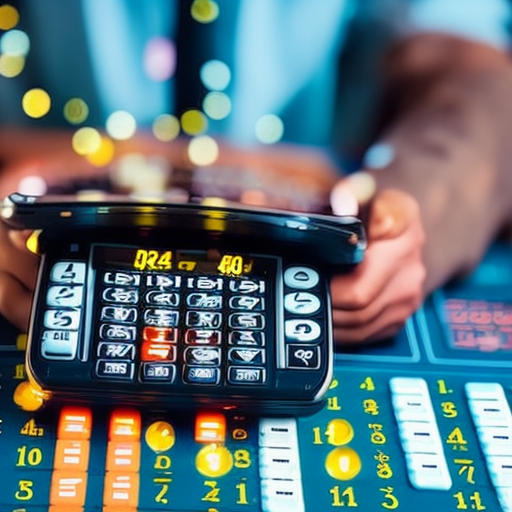 An image showing a person holding a calculator while surrounded by numbers and symbols, representing the various aspects of numerology