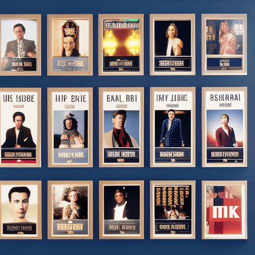 An image featuring a vibrant collage of celebrities' photos, each framed by their respective destiny numbers