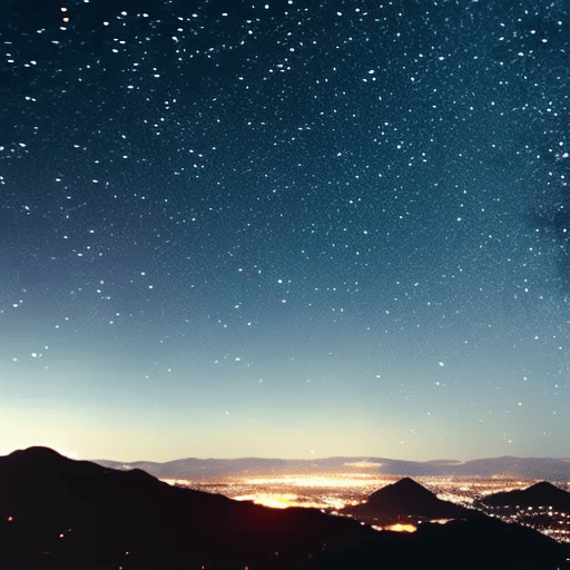 An image showcasing an ethereal night sky filled with constellations forming distinct numerical patterns