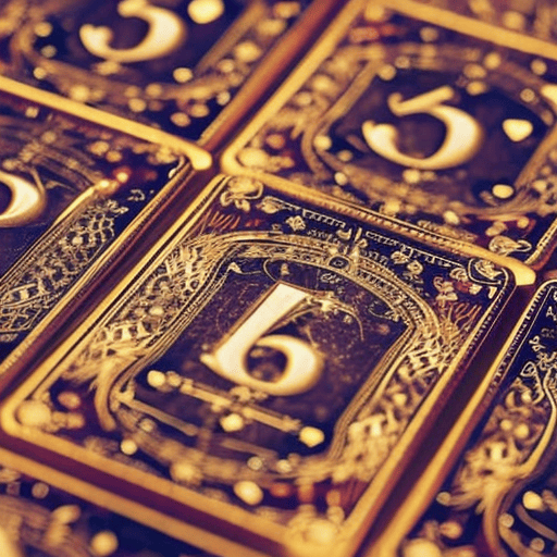 An image illustrating the connection between numerology and tarot cards