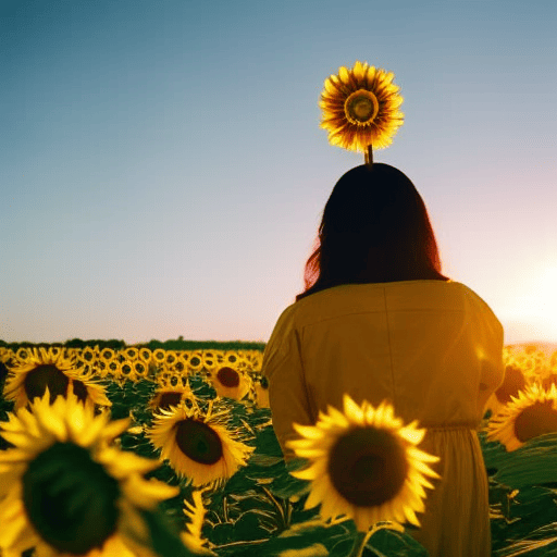An image showcasing a vibrant sunflower blooming in a field, casting its golden glow on a person holding a calendar, symbolizing the harnessing of energy from their personal year number