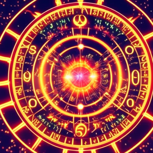 An image depicting a mystical pathway leading to a radiant numerology wheel, with ethereal symbols and vibrant colors