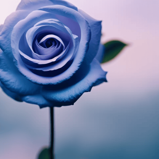 An image showcasing the tranquil beauty of a delicate white rose and a vibrant blue hydrangea, entwined gracefully in perfect harmony, symbolizing Libra's inherent need for balance and harmony in life
