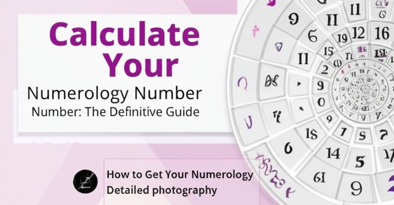 realistic photo showing Calculate Your Numerology Number relating to How to Get Your Numerology Number: The Definitive Guide, detailed photography, no text
